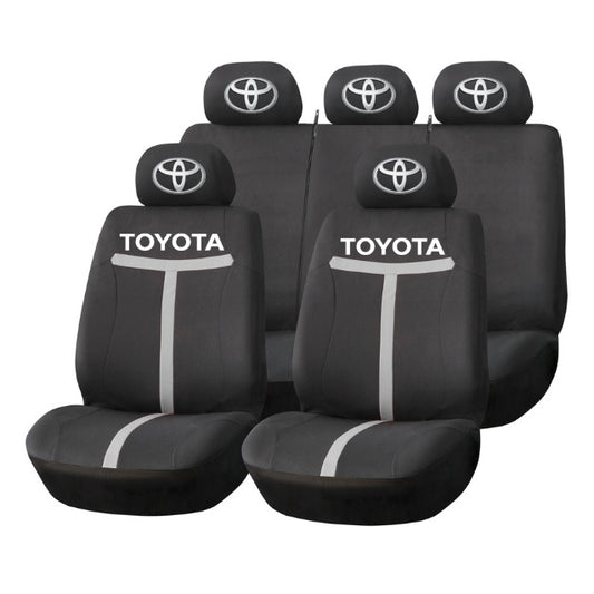 Set Huse Scaune Universale HLX1 Compatibile cu Toyota – Negru/Gri