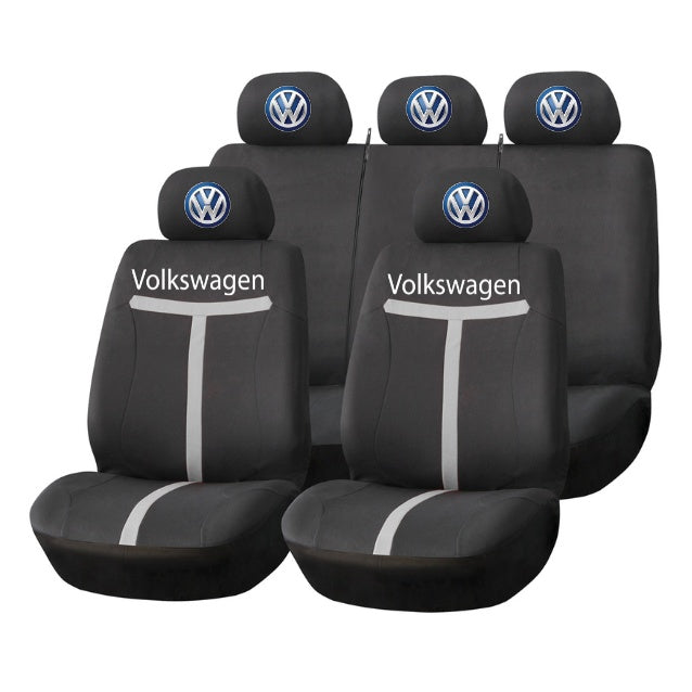 Set Huse Scaune Universale HLX1 Compatibile cu Volkseagen – Negru/Gri