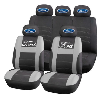 Set Huse Scaune Universale HLX2 Compatibile cu Ford – Negru/Gri