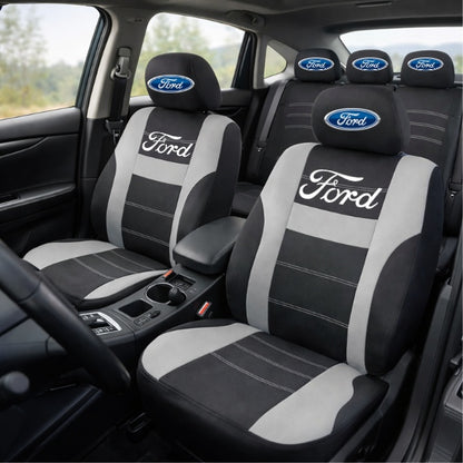 Set Huse Scaune Universale HLX2 Compatibile cu Ford – Negru/Gri