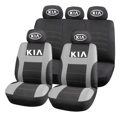 Set Huse Scaune Universale HLX2 Compatibile cu Kia – Negru/Gri