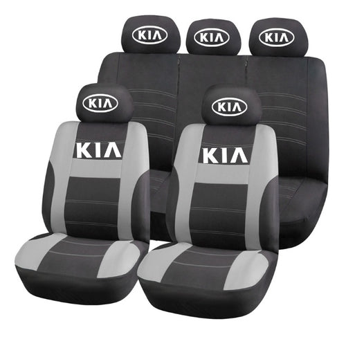 Set Huse Scaune Universale HLX2 Compatibile cu Kia – Negru/Gri