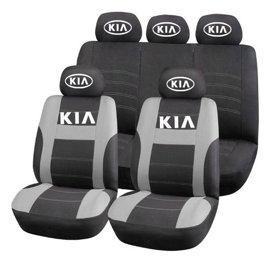 Set Huse Scaune Universale HLX2 Compatibile cu Kia – Negru/Gri