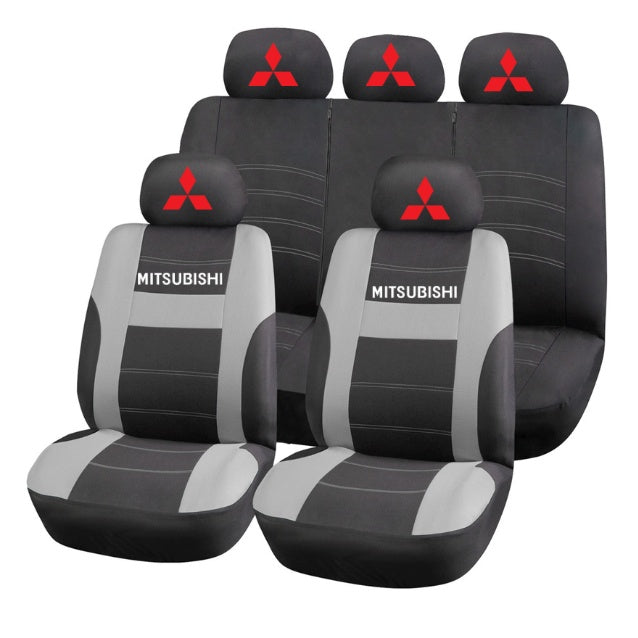 Set Huse Scaune Universale HLX2 Compatibile cu Mitsubishi – Negru/Gri