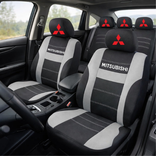 Set Huse Scaune Universale HLX2 Compatibile cu Mitsubishi – Negru/Gri