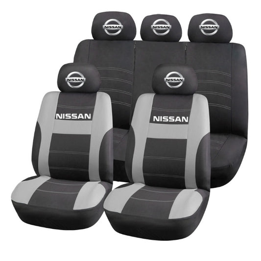 Set Huse Scaune Universale HLX2 Compatibile cu Nissan – Negru/Gri