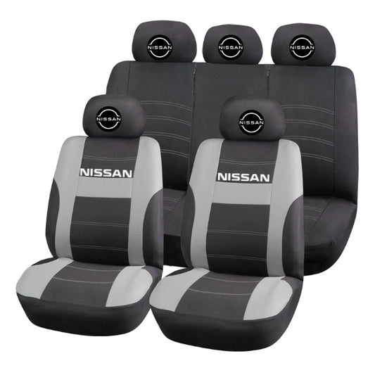 Set Huse Scaune Universale HLX2 Compatibile cu Nissan NOU – Negru/Gri
