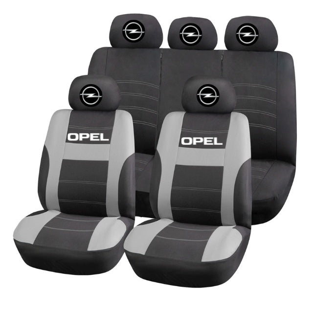 Set Huse Scaune Universale HLX2 Compatibile cu Opel – Negru/Gri