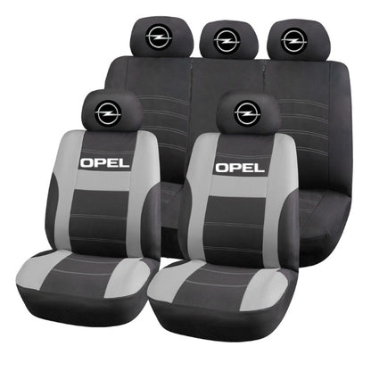 Set Huse Scaune Universale HLX2 Compatibile cu Opel – Negru/Gri