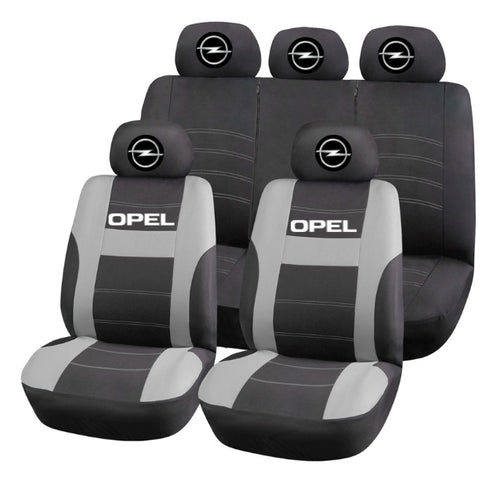 Set Huse Scaune Universale HLX2 Compatibile cu Opel – Negru/Gri
