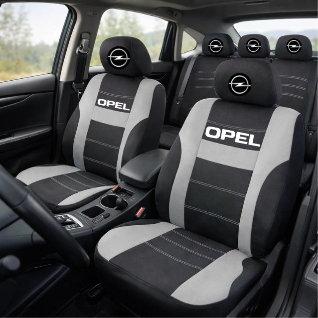 Set Huse Scaune Universale HLX2 Compatibile cu Opel – Negru/Gri