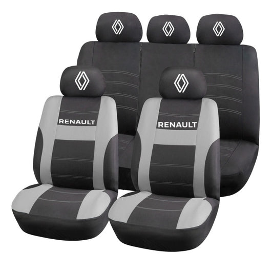 Set Huse Scaune Universale HLX2 Compatibile cu Renault Nou – Negru/Gri