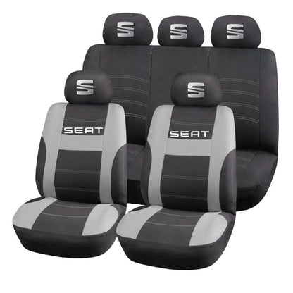 Set Huse Scaune Universale HLX2 Compatibile cu Seat – Negru/Gri