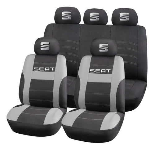 Set Huse Scaune Universale HLX2 Compatibile cu Seat – Negru/Gri