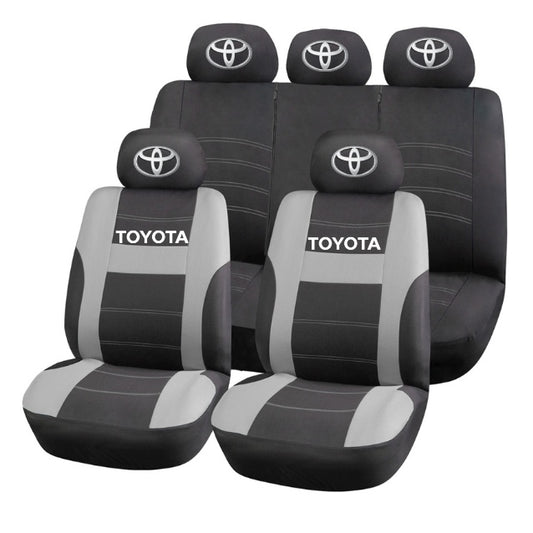 Set Huse Scaune Universale HLX2 Compatibile cu Toyota – Negru/Gri
