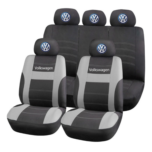 Set Huse Scaune Universale HLX2 Compatibile cu Volkseagen – Negru/Gri