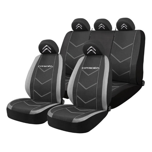 Set Huse Scaune Universale HLX3 Compatibile cu Citroen – Negru/Gri