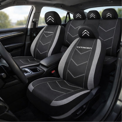 Set Huse Scaune Universale HLX3 Compatibile cu Citroen – Negru/Gri