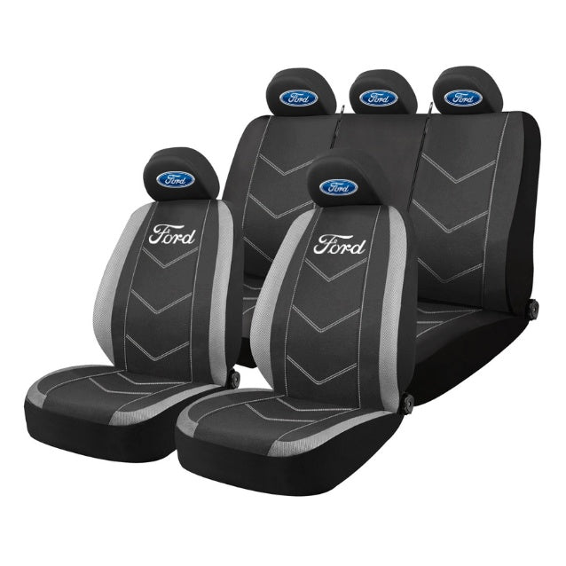 Set Huse Scaune Universale HLX3 Compatibile cu Ford – Negru/Gri