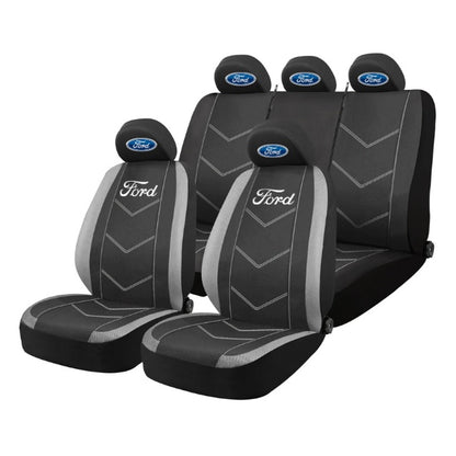 Set Huse Scaune Universale HLX3 Compatibile cu Ford – Negru/Gri