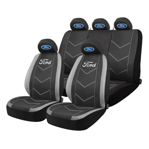 Set Huse Scaune Universale HLX3 Compatibile cu Ford – Negru/Gri