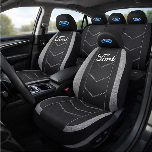 Set Huse Scaune Universale HLX3 Compatibile cu Ford – Negru/Gri