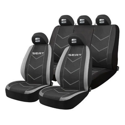 Set Huse Scaune Universale HLX3 Compatibile cu Hyundai – Negru/Gri