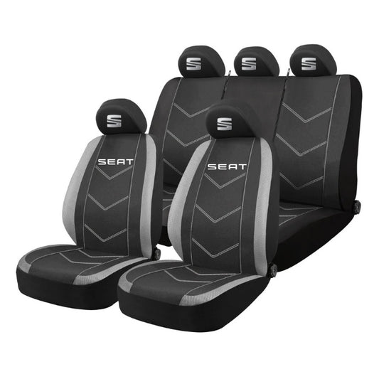 Set Huse Scaune Universale HLX3 Compatibile cu Hyundai – Negru/Gri