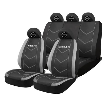 Set Huse Scaune Universale HLX3 Compatibile cu Nissan NOU – Negru/Gri