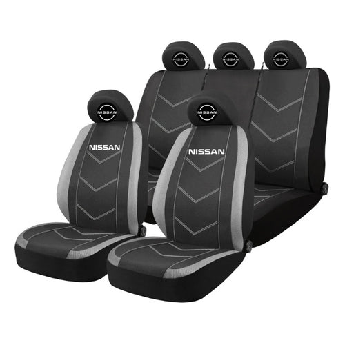 Set Huse Scaune Universale HLX3 Compatibile cu Nissan NOU – Negru/Gri
