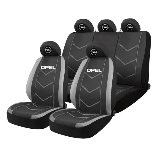 Set Huse Scaune Universale HLX3 Compatibile cu Opel – Negru/Gri