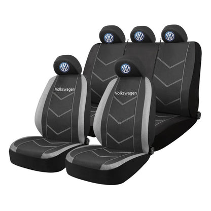 Set Huse Scaune Universale HLX3 Compatibile cu Toyota – Negru/Gri