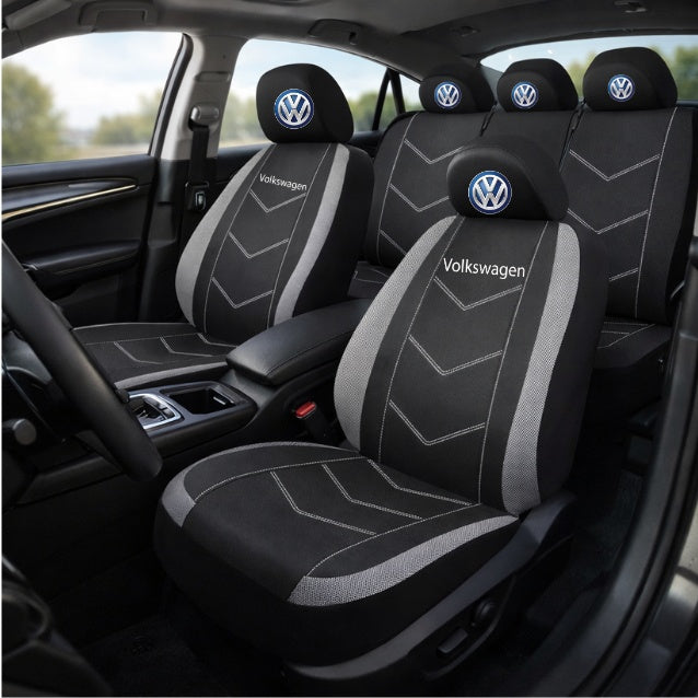 Set Huse Scaune Universale HLX3 Compatibile cu Toyota – Negru/Gri