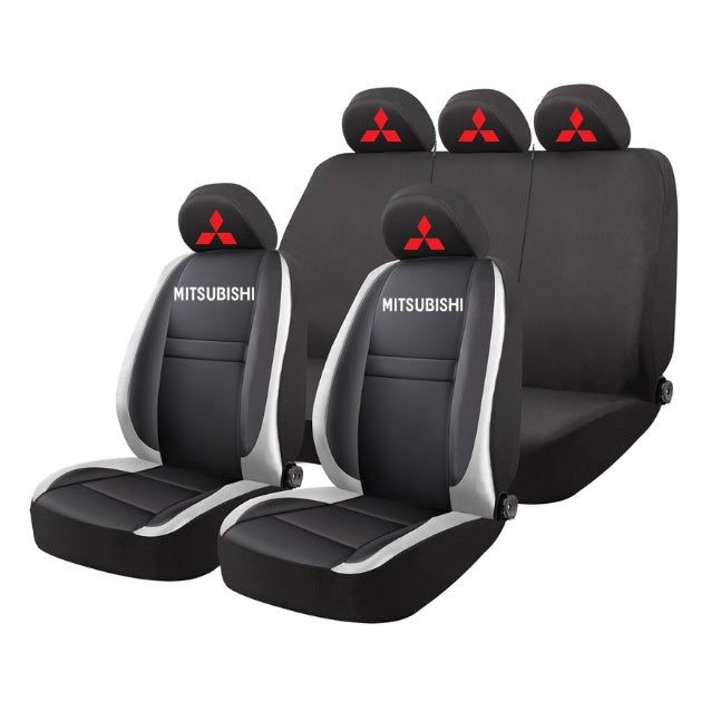 Set Huse Scaune Universale HLX4 Compatibile cu Mitsubishi – Negru/Gri
