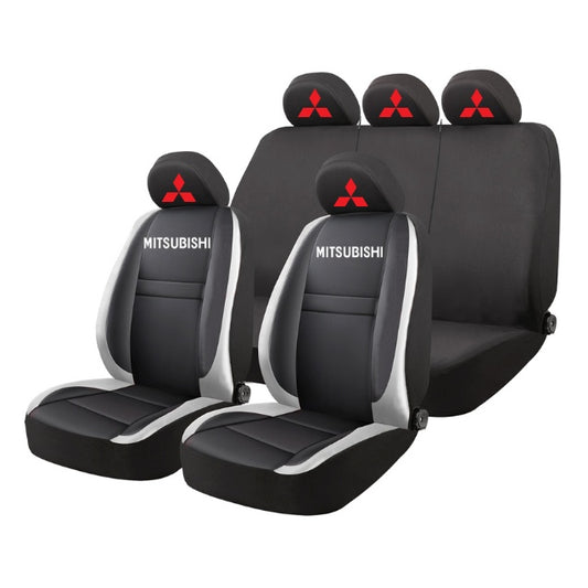 Set Huse Scaune Universale HLX4 Compatibile cu Mitsubishi – Negru/Gri