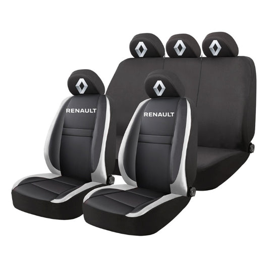 Set Huse Scaune Universale HLX4 Compatibile cu Renault – Negru/Gri