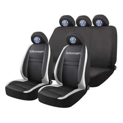 Set Huse Scaune Universale HLX4 Compatibile cu Volkseagen – Negru/Gri