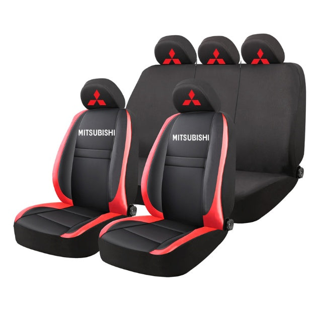 Set Huse Scaune Universale HLX5 Compatibile cu Mitsubishi – Negru/Rosu