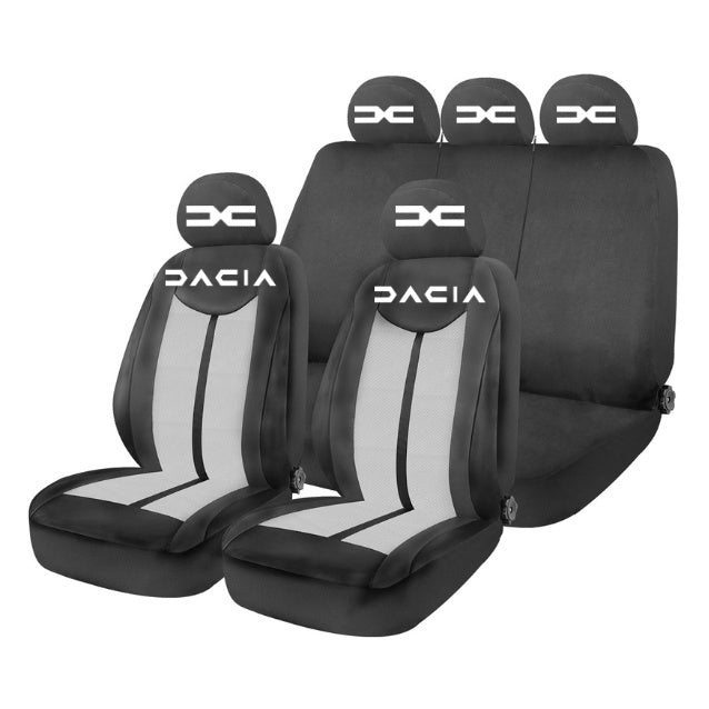 Set Huse Scaune Universale HLX7 Compatibile cu Daica– Negru/Gri