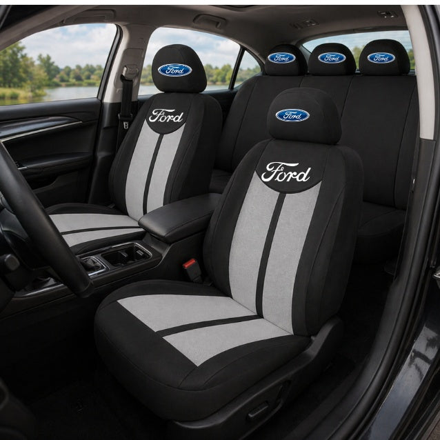 Set Huse Scaune Universale HLX7 Compatibile cu Ford– Negru/Gri