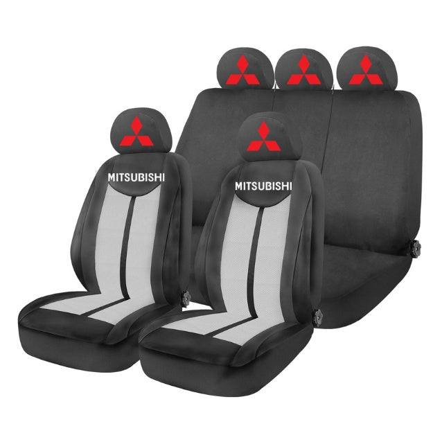 Set Huse Scaune Universale HLX7 Compatibile cu Mitsubishi– Negru/Gri