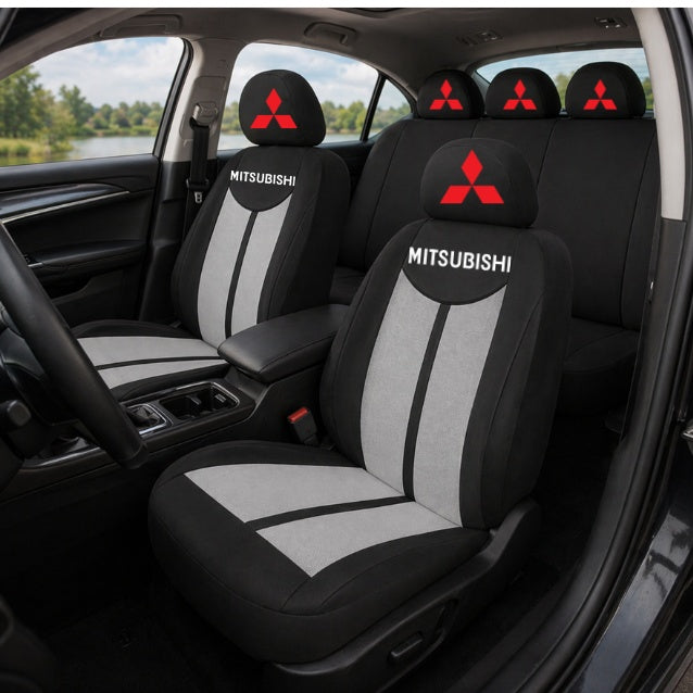 Set Huse Scaune Universale HLX7 Compatibile cu Mitsubishi– Negru/Gri