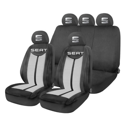 Set Huse Scaune Universale HLX7 Compatibile cu Seat – Negru/Gri