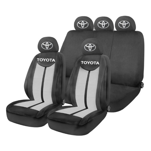 Set Huse Scaune Universale HLX7 Compatibile cu Toyota– Negru/Gri