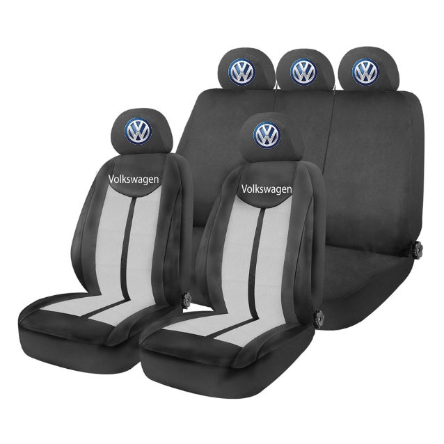 Set Huse Scaune Universale HLX7 Compatibile cu Volkswagen– Negru/Gri