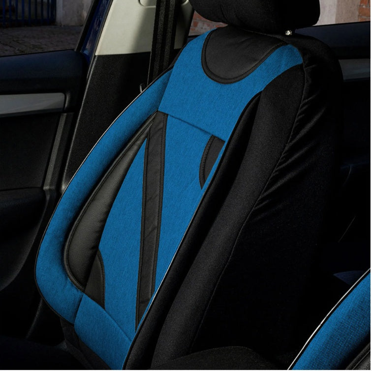 Set Huse Scaune Universale Nero Albastru Personalizate cu Toyota