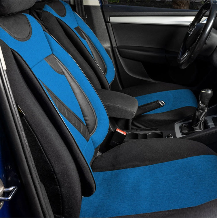 Set Huse Scaune Universale Nero Albastru Personalizate cu Toyota