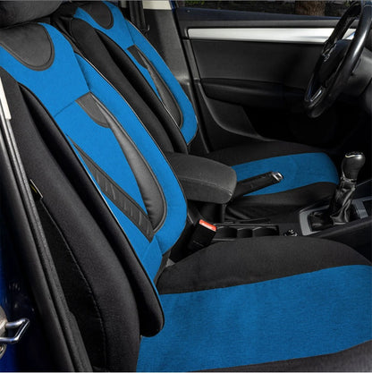 Set Huse Scaune Universale Nero Albastru Personalizate cu Toyota