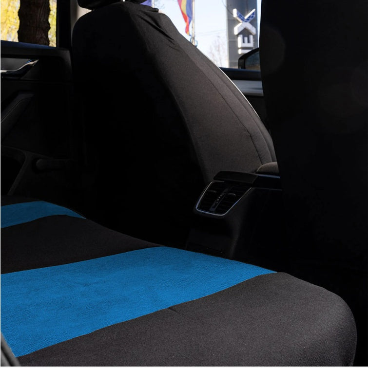 Set Huse Scaune Universale Nero Albastru Personalizate cu Toyota