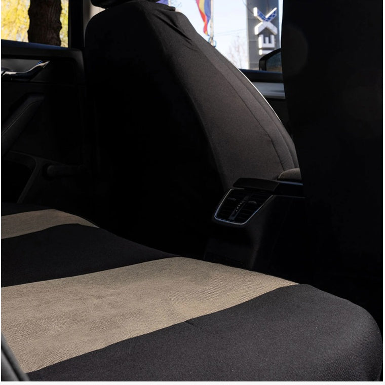Set Huse Scaune Universale Nero Crem Personalizate cu Opel